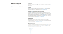 Desktop Screenshot of henrikberggren.com