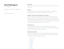 Tablet Screenshot of henrikberggren.com